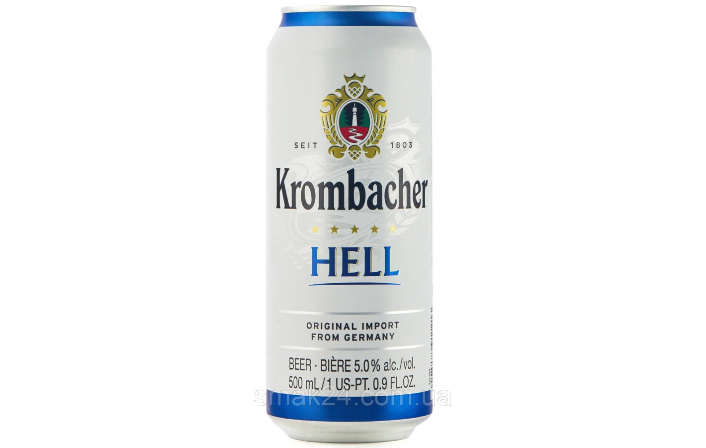 Пиво светлое Krombacher Hell  0.5л 5% Германия