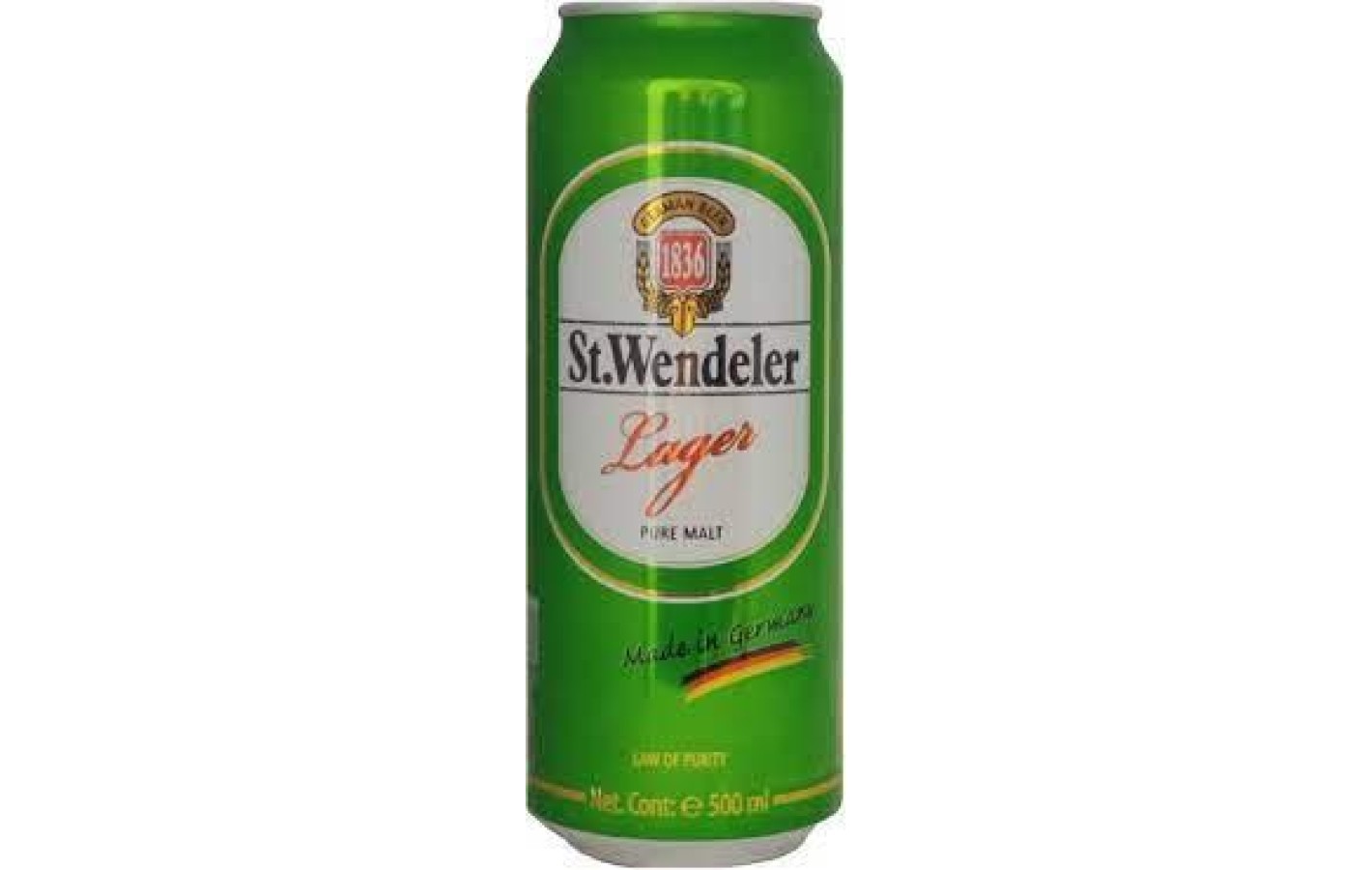 Пиво светлое фильтрованное St.Wendeler Lager 5.3% 0.5л ж/б Германия