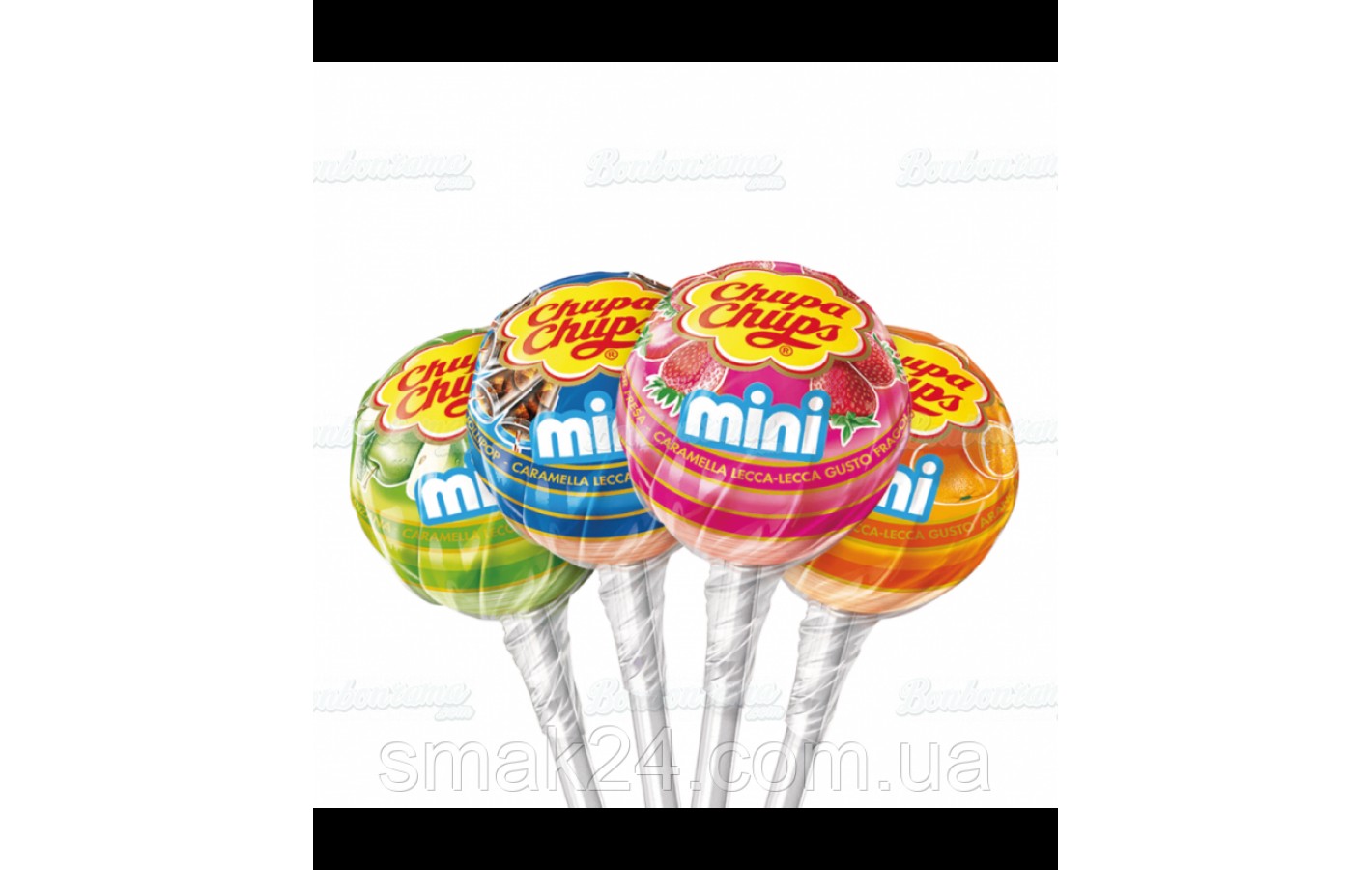Міні-Конфети на паличці Чупа Чупс чотири смаки Chupa Chups 2160 кг (360шт) Іспанія