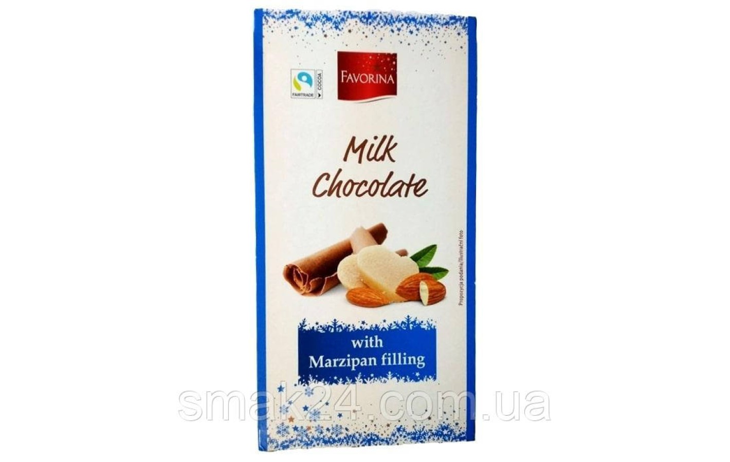 Марципан у молочному шоколаді Favorina Milk Chocolate with Marzipan Filing 140 г Німеччина