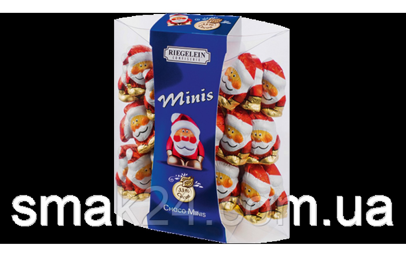 Мінішоколад молочний Санта Клауси Riegelein coco minis 125 г Німеччина