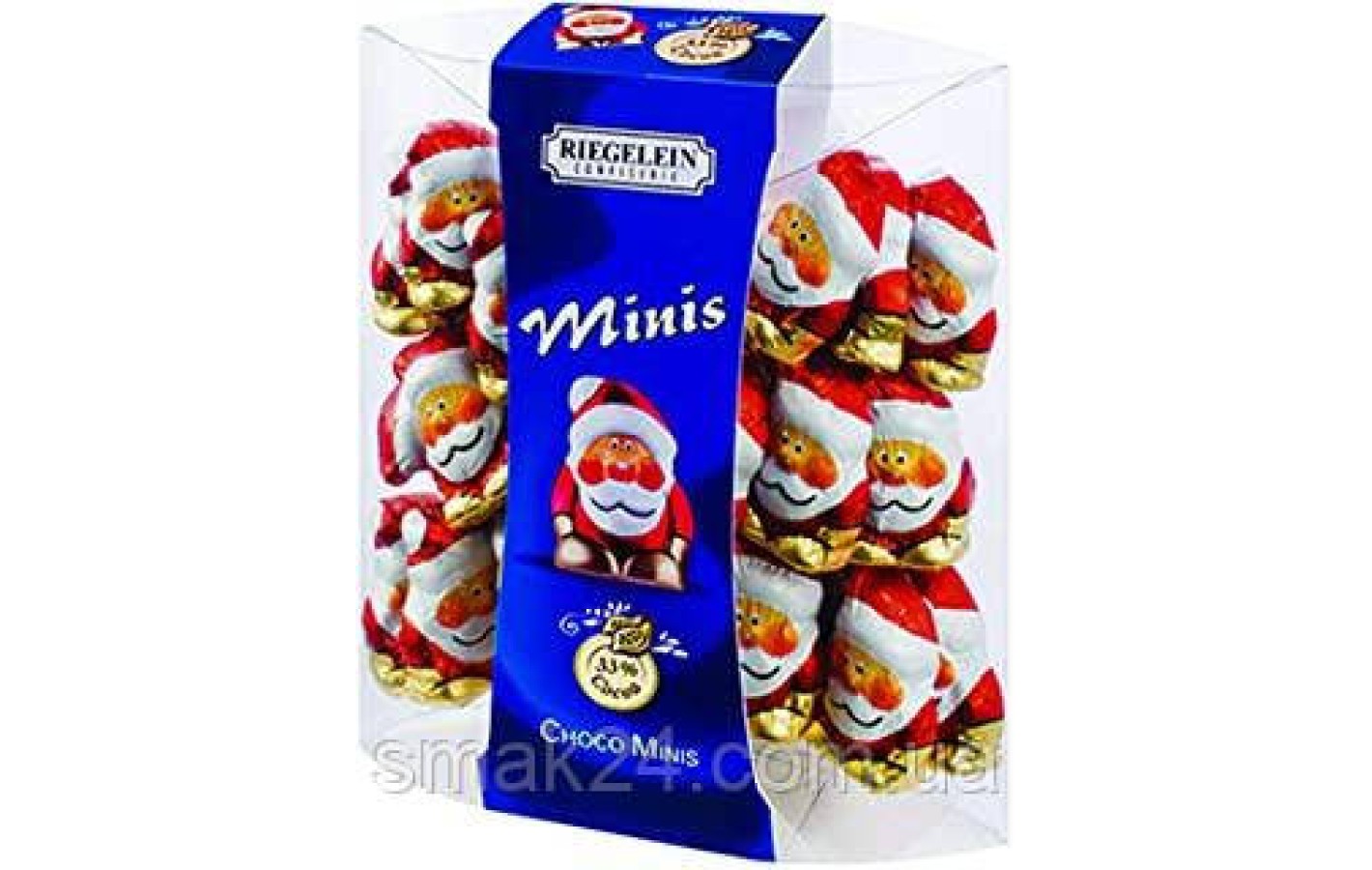 Мінішоколад молочний Санта Клауси Riegelein coco minis 125 г Німеччина