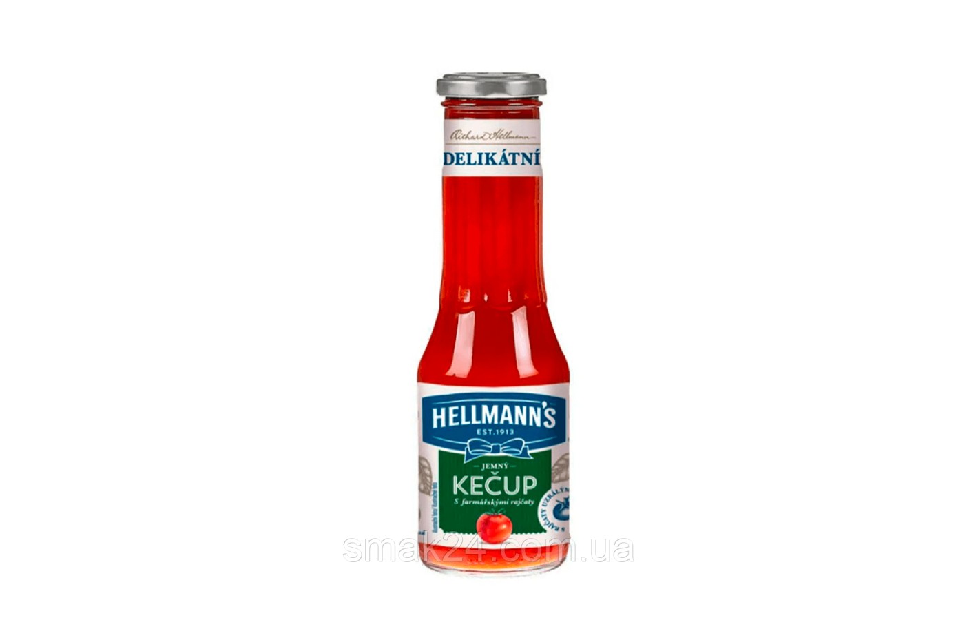 Нежный кетчуп с помидорами Hellmann's Delikatni Jemny ketchup s farmarskymi rajcaty 320г Нидерланды