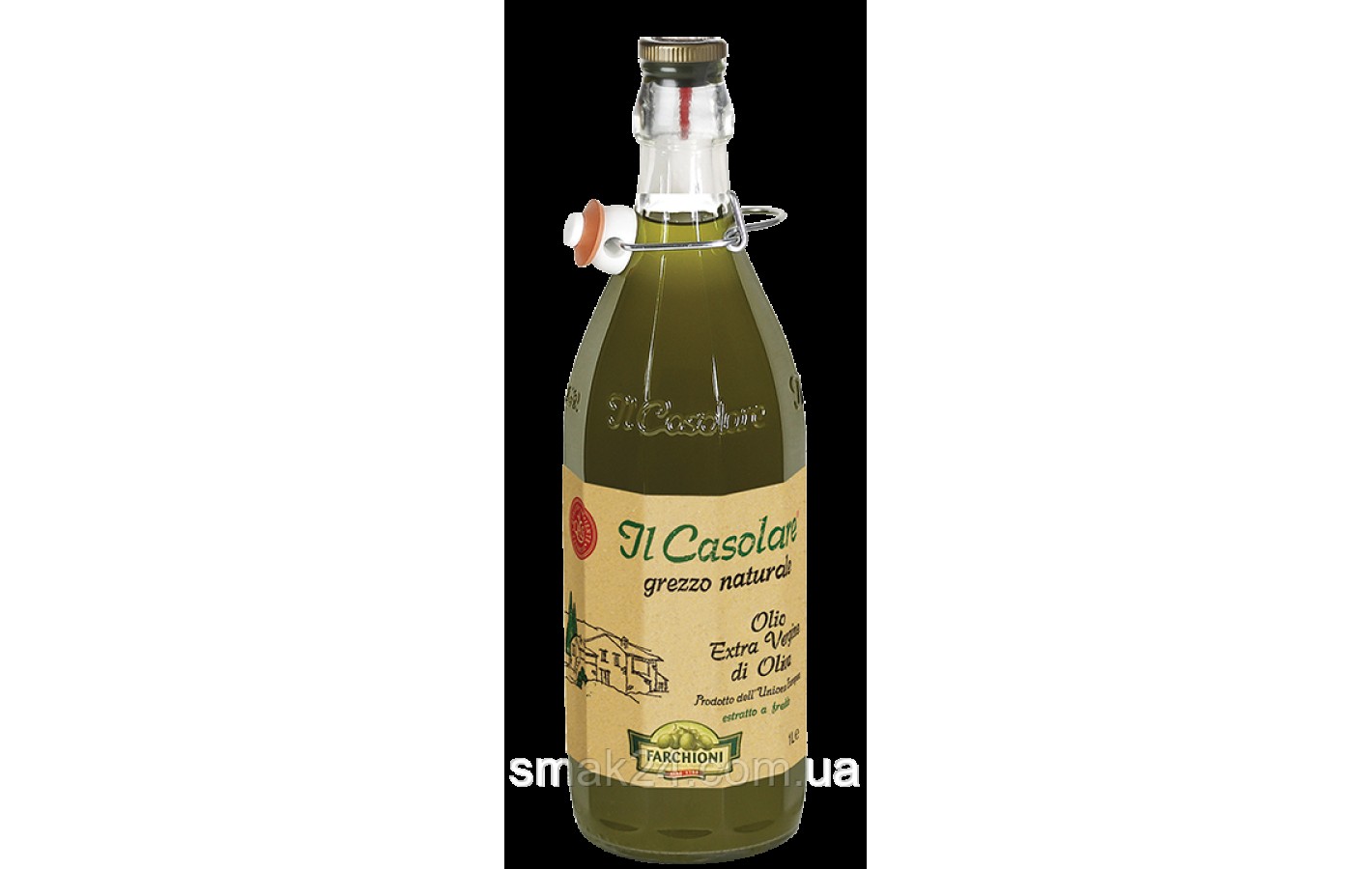 Масло оливковое нефильтрованное Farchioni Il Casolare Olio Extra Vergine di Oliva 1л Италия