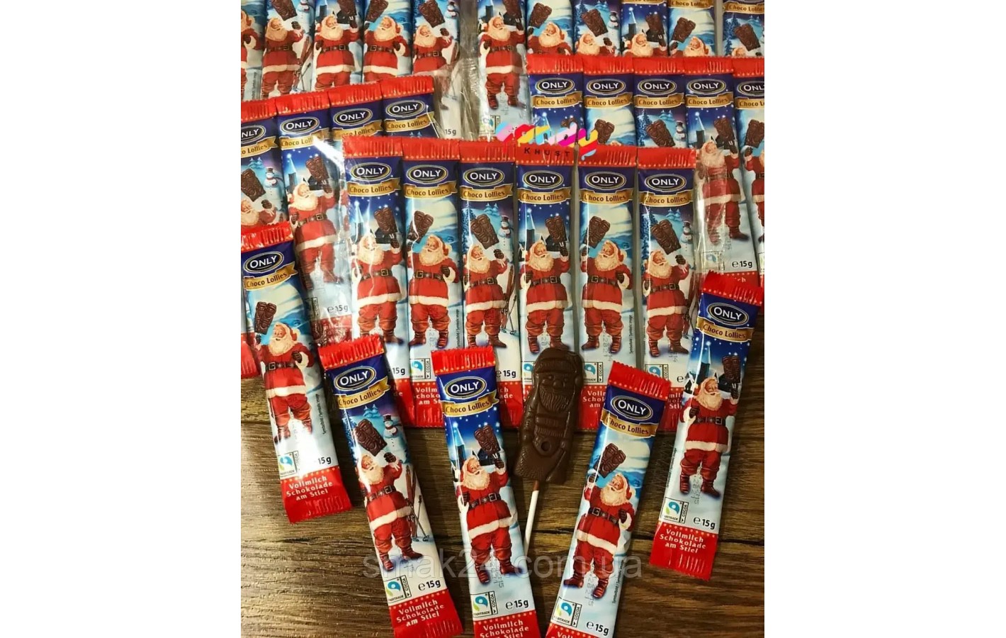 Шоколадный Николай на палочке Schoko Lollies Gut&Gunstig  Германия 15г