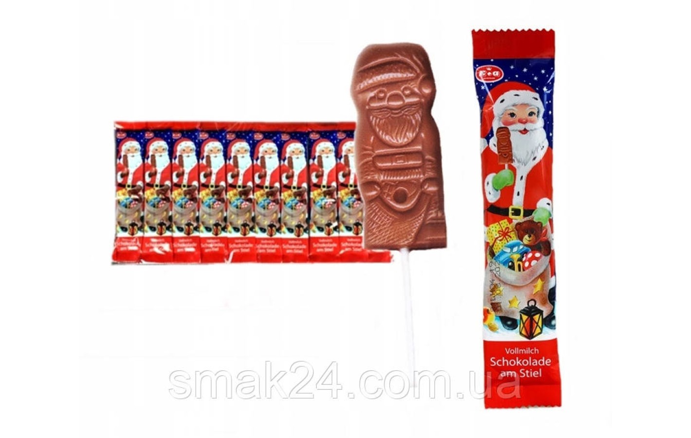Шоколадный Николай на палочке Schoko Lollies Gut&Gunstig  Германия 15г