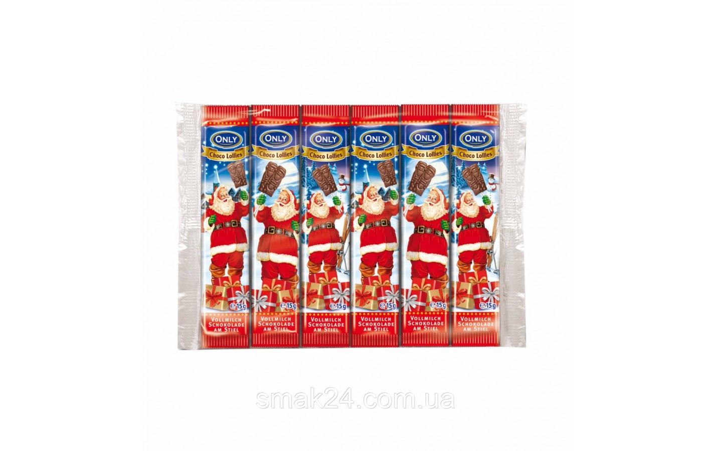 Шоколадный Николай на палочке Schoko Lollies Gut&Gunstig  Германия 15г
