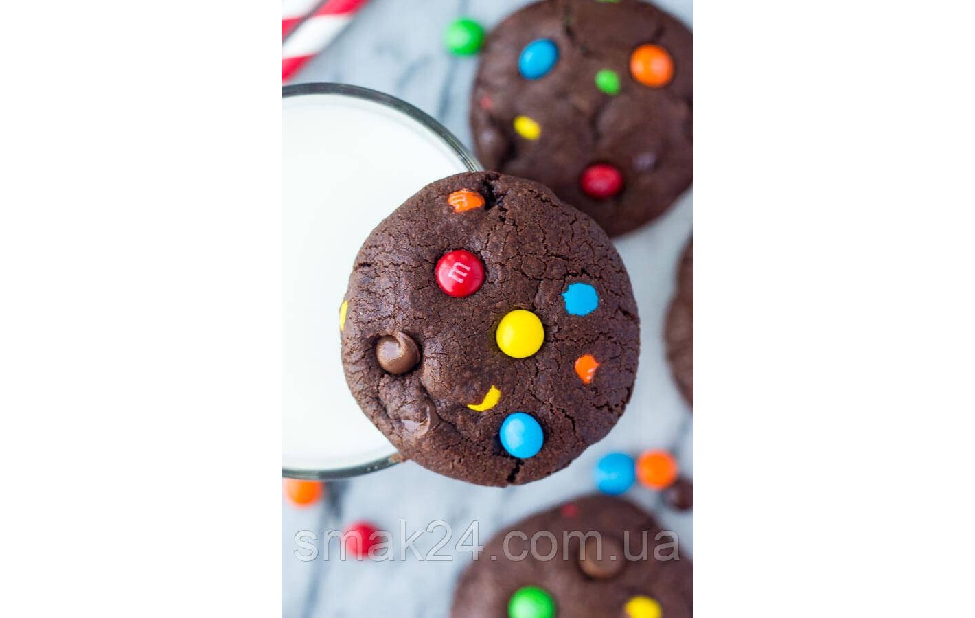 Печенье шоколадное с драже M&M`S 180г Великобритания