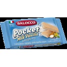 Вафлі без трансжирів з ванільним кремом Balocco Pocket Milk Vanilla 25г Італія