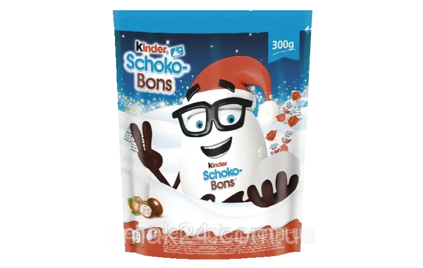Шоколадные конфеты с молочно- ореховой начинкой Kinder Schoko Bons 200г Италия