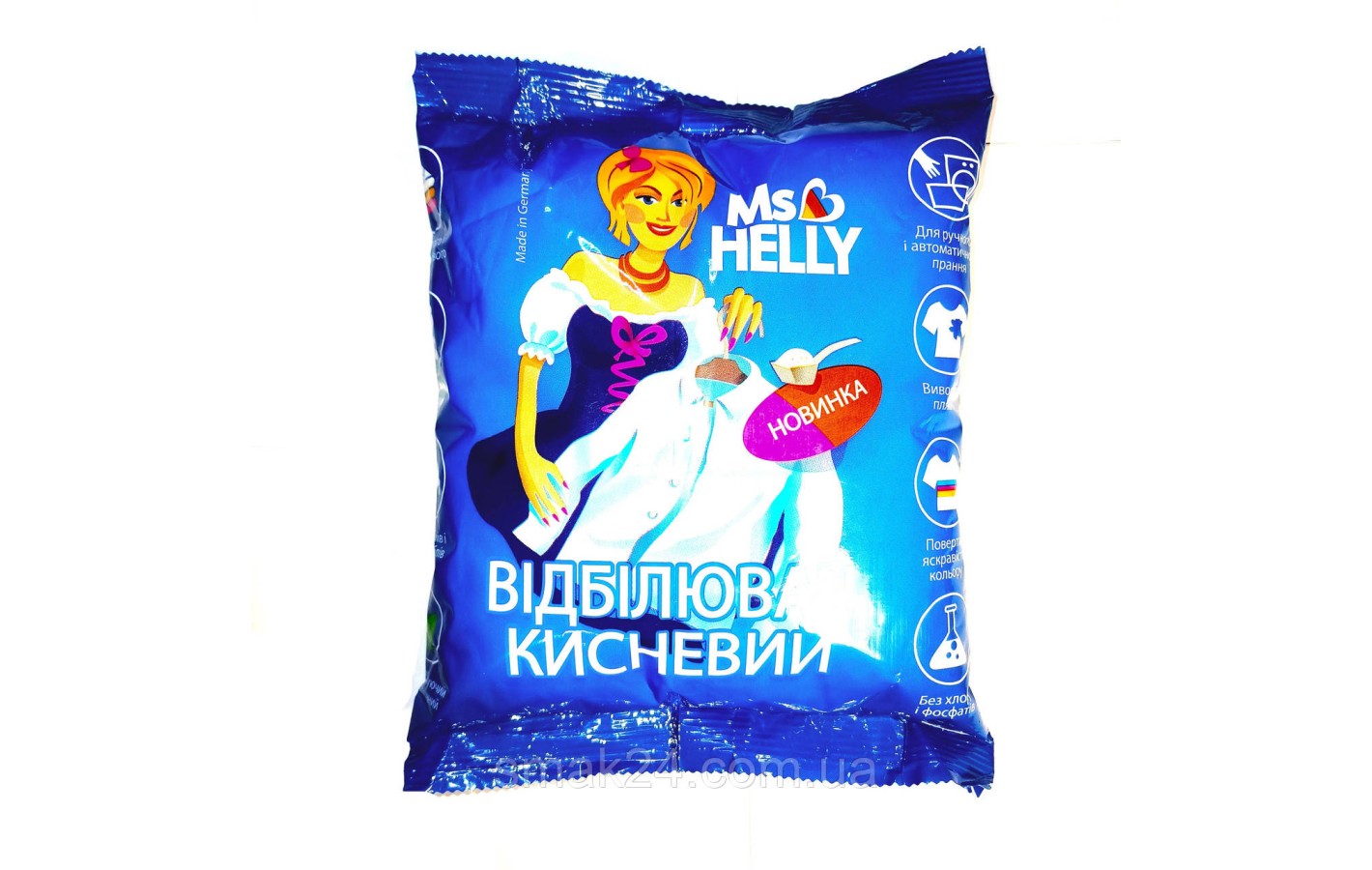 Кислородный Отбеливатель БЕЗ ХЛОРА БЕЗ ФОСФАТОВ Ms Helly 1кг Германия