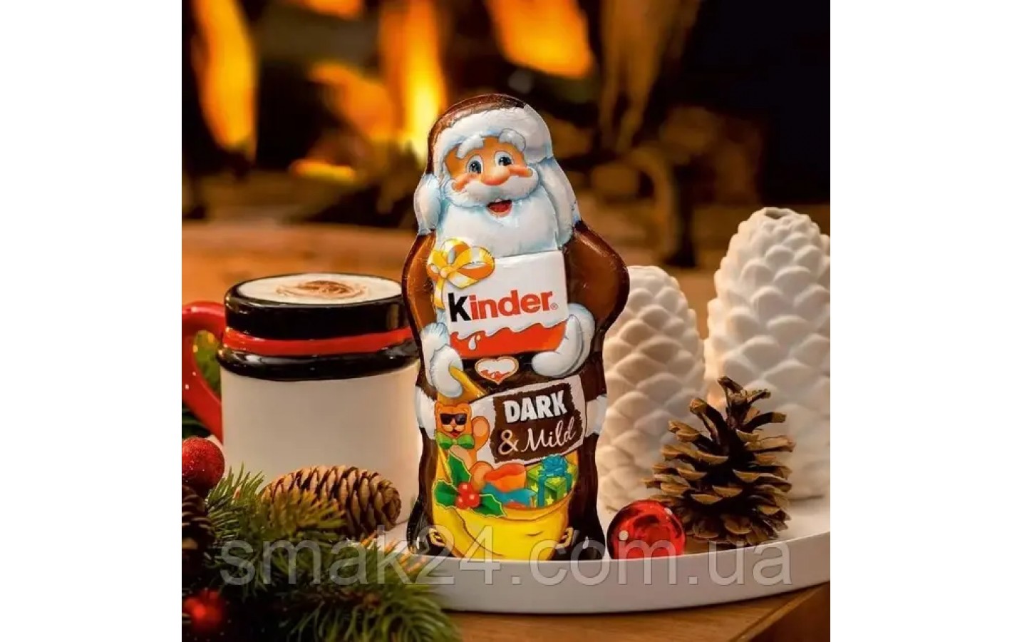 Шоколадный Санта-Клаус Kinder Dark & Mild 110g Италия