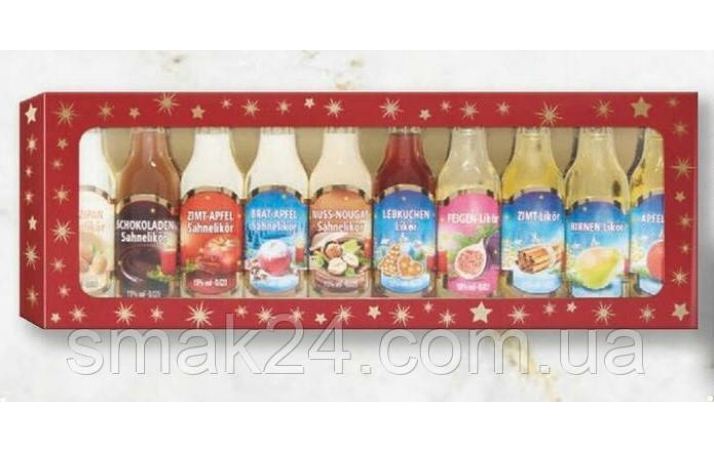 Подарочный набор с ликерами Weihnachtslikore Spezialitaten (10х20мл) 200мл Германия