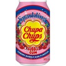 Напиток газированный со вкусом вишневой жевательной резинки Chupa Chups Bubble Gum 345мл ж/б Корея