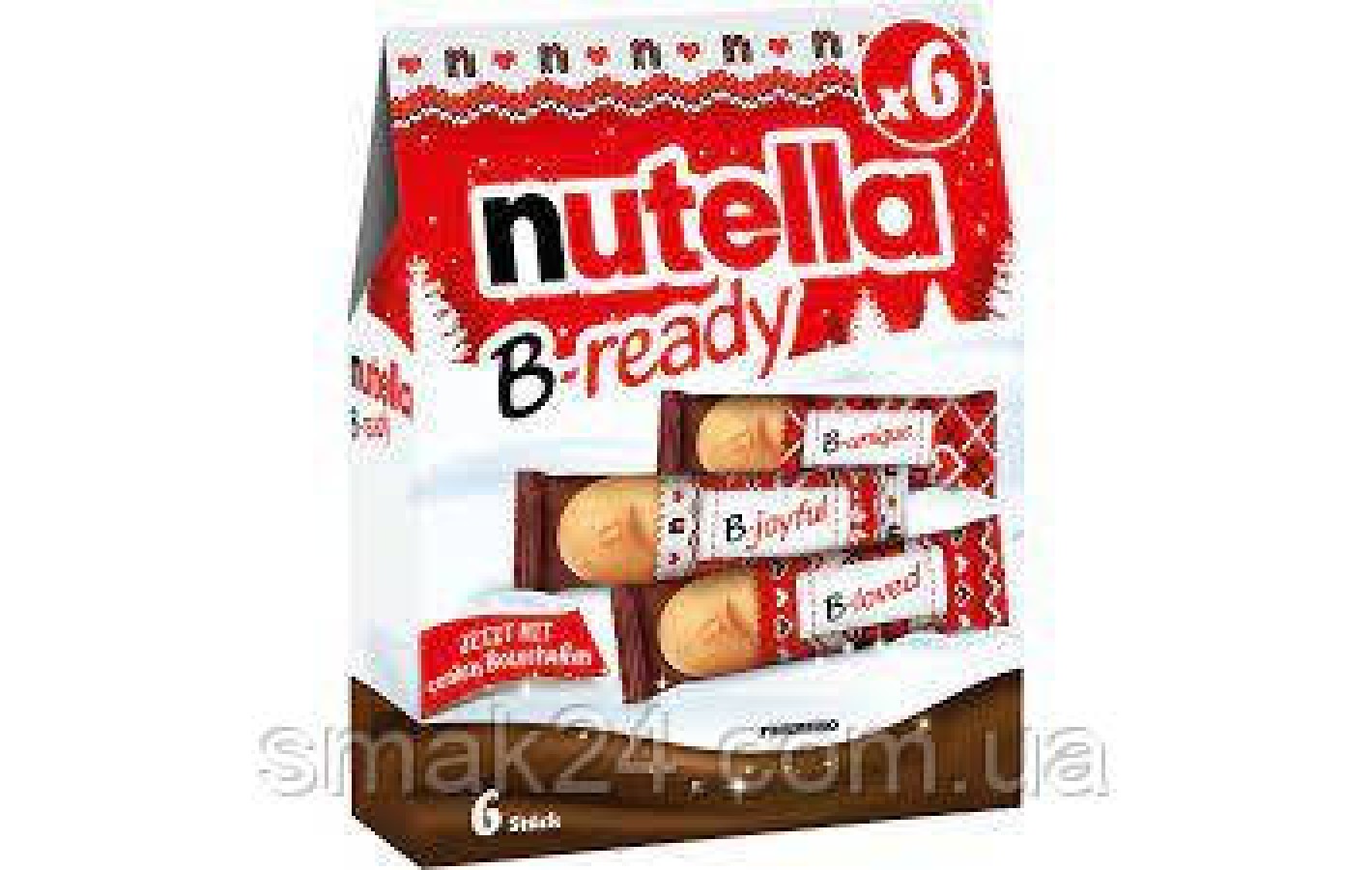 Вафельный батончик с шоколадно-ореховой начинкой Nutella B-ready 132г Италия