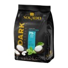 Цукерки асорті екстратемного шоколаду з кокосом і м'ятною Socado Dark Chocolate Cocco e Menta 230 г Італія