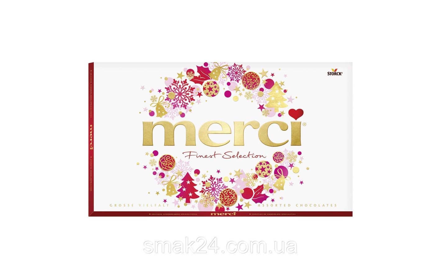 Шоколад  Ассорти (8 вкусов) Storck  Merci  Finest Selection 400г Германия
