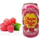 Напиток газированный со вкусом малины со сливками Chupa Chups Raspberry&Cream 345мл ж/б Корея