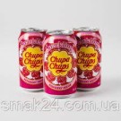 Напиток газированный со вкусом малины со сливками Chupa Chups Raspberry&Cream 345мл ж/б Корея