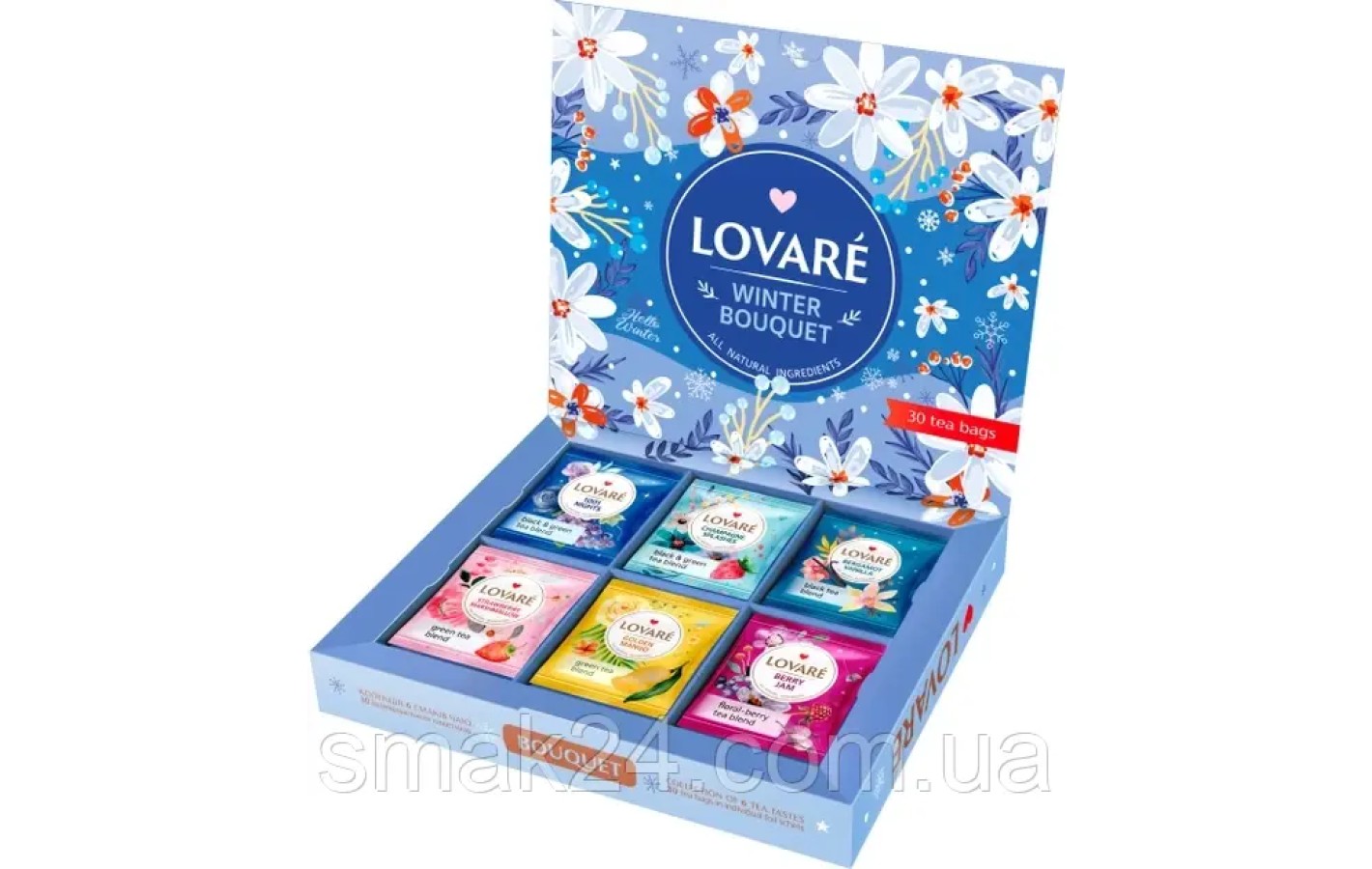 Чай Lovare Новогодний Букет Lovare Winter Bouquet 6x5шт 52.5г