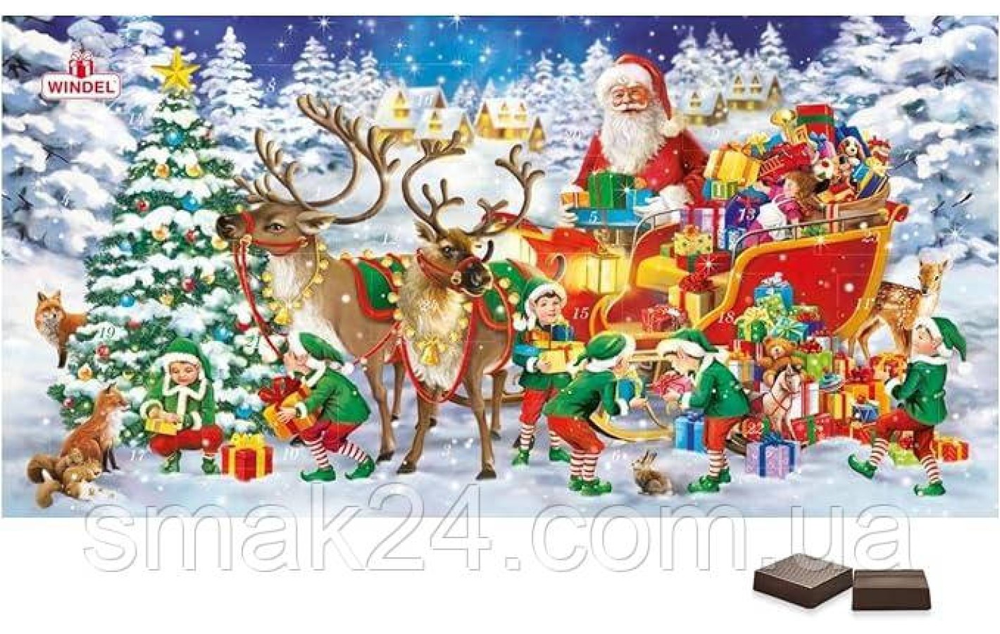 Шоколадний Адвент-календар Windel Advent Calendar 240 г Німеччина