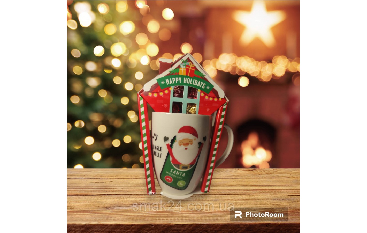Подарунковий набір Чашка + Цукерки праліне 50 г Becky's Merry Christmas Нідерланди