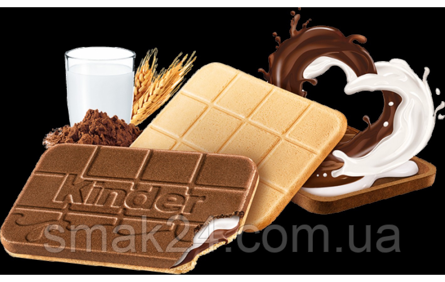 Печенье с шоколадно-молочной начинкой Kinder Cards (10шт х 12,8г) 128г Польша