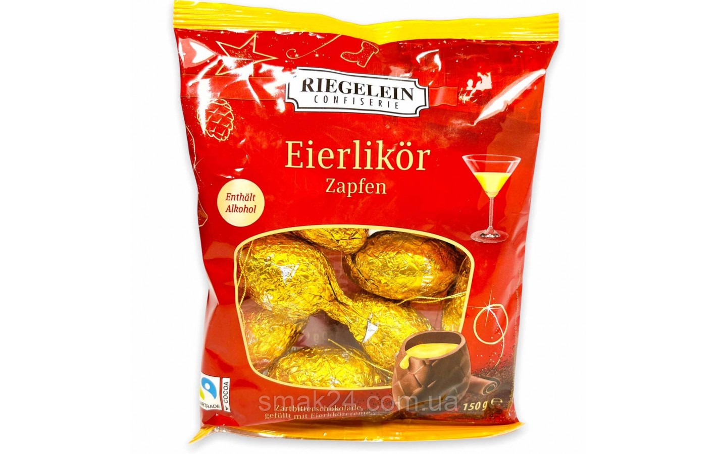Шоколадні шишки з яєчним лікером Winter Edition Eierlikor Zapfen 150 г Німеччина