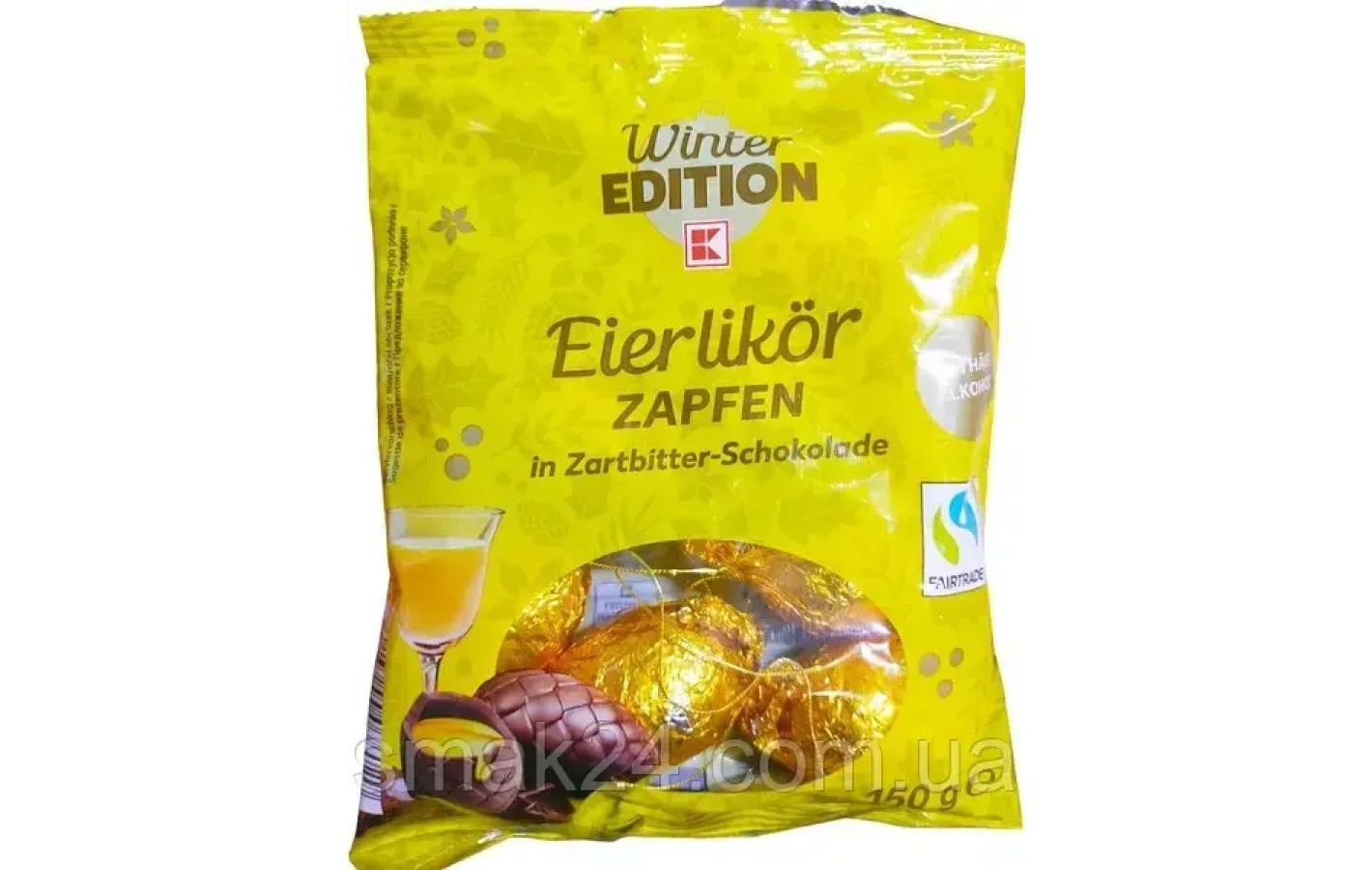 Шоколадні шишки з яєчним лікером Winter Edition Eierlikor Zapfen 150 г Німеччина