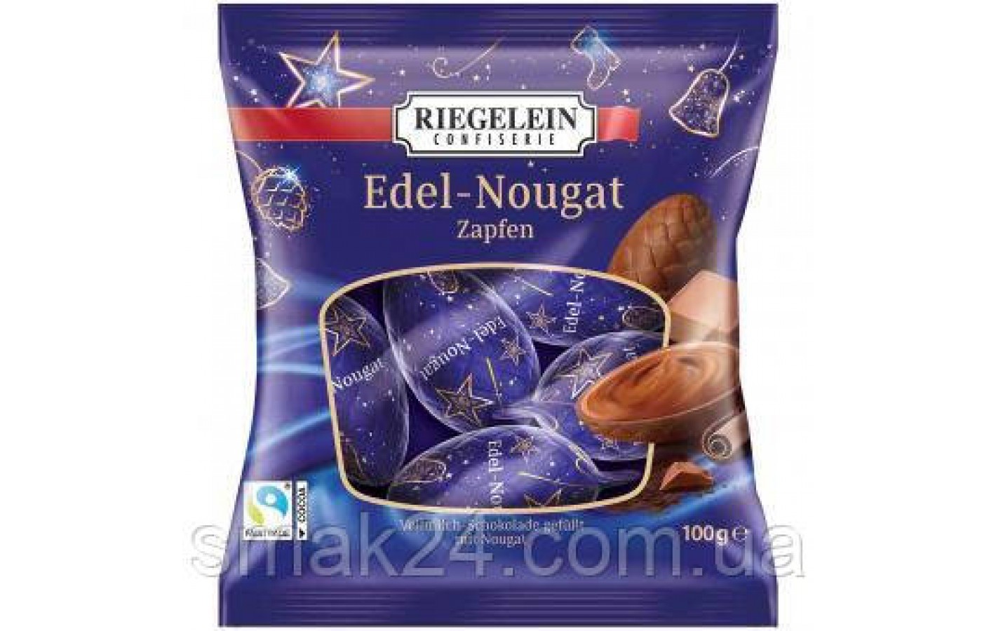 Шоколадні шишки з нугою Winter Edition Edel-Nougat Zapfen 150 г Німеччина