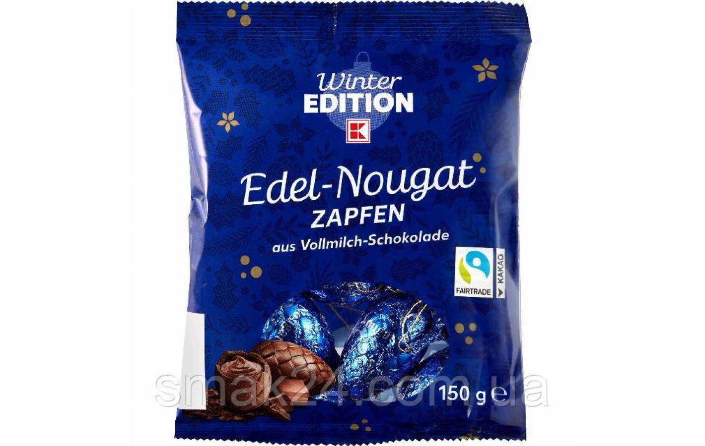 Шоколадні шишки з нугою Winter Edition Edel-Nougat Zapfen 150 г Німеччина