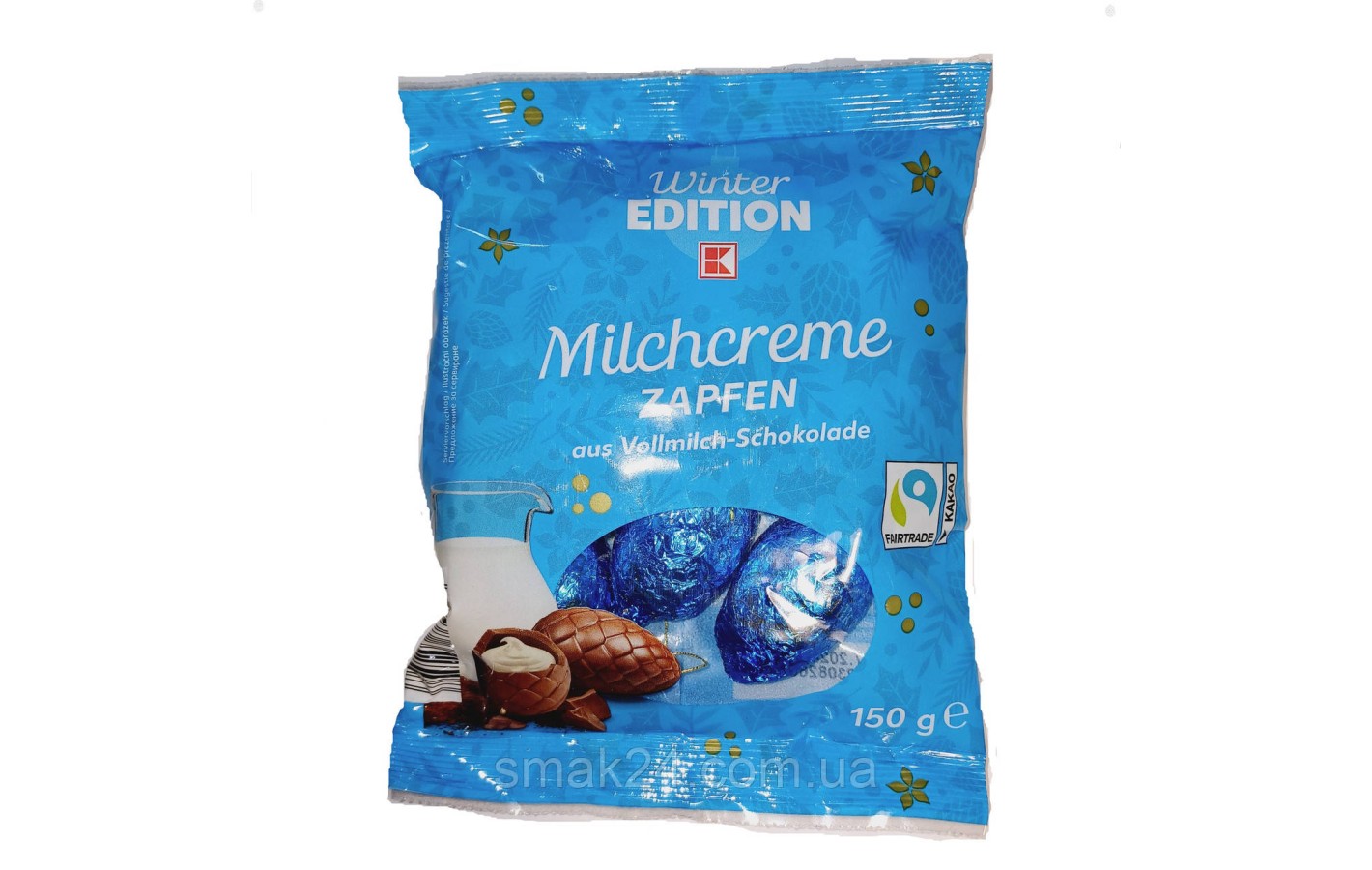 Шоколадні шишки з молочним кремом Winter Edition Milchcreme Zapfen 150 г Німеччина