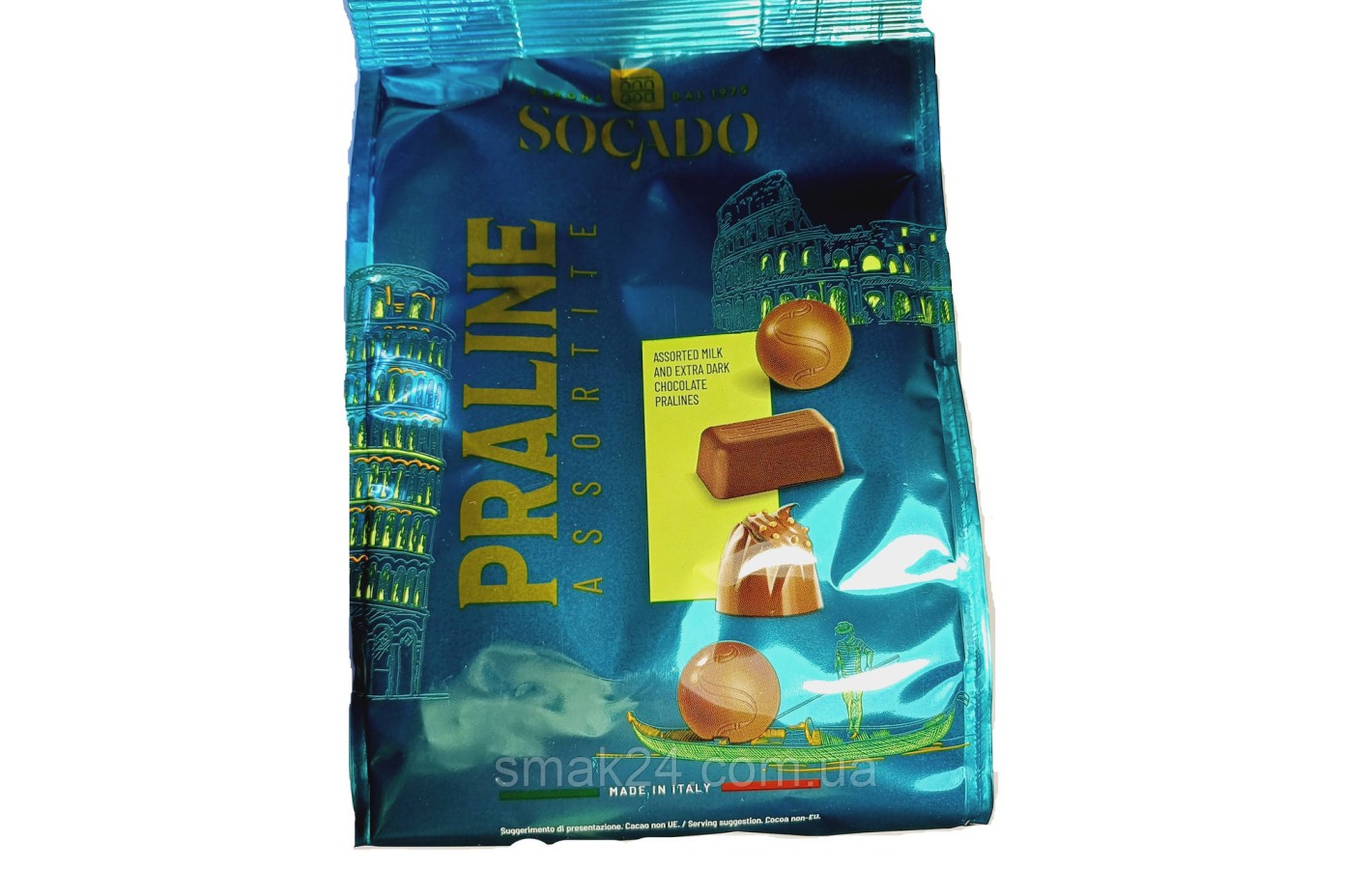 Цукерки шоколадні Асорті Socado Praline Assortite 250 г Італія