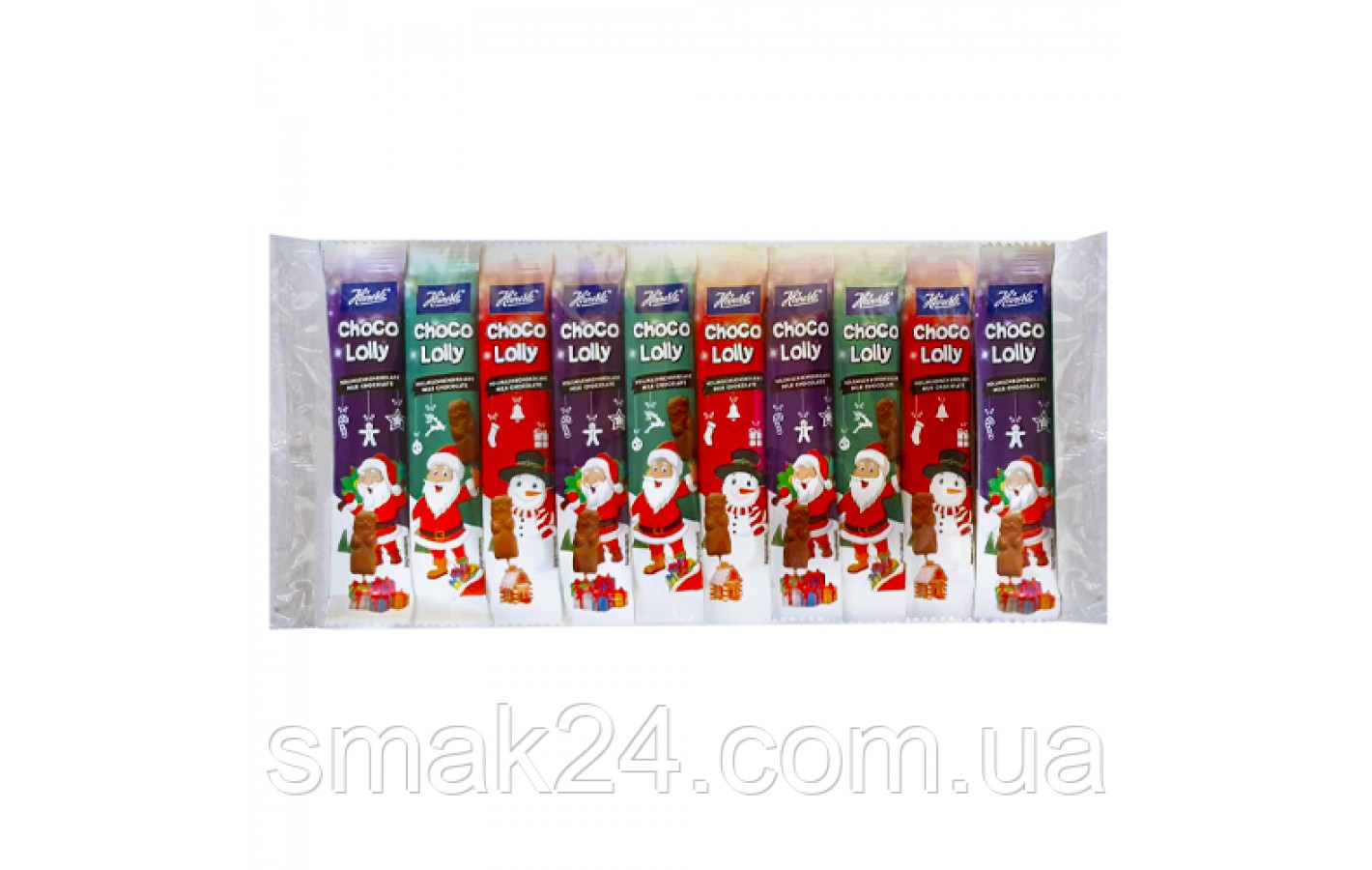 Шоколадный Санта на палочке Schoko Lolli Heinerle Германия (10штх15г) 150г