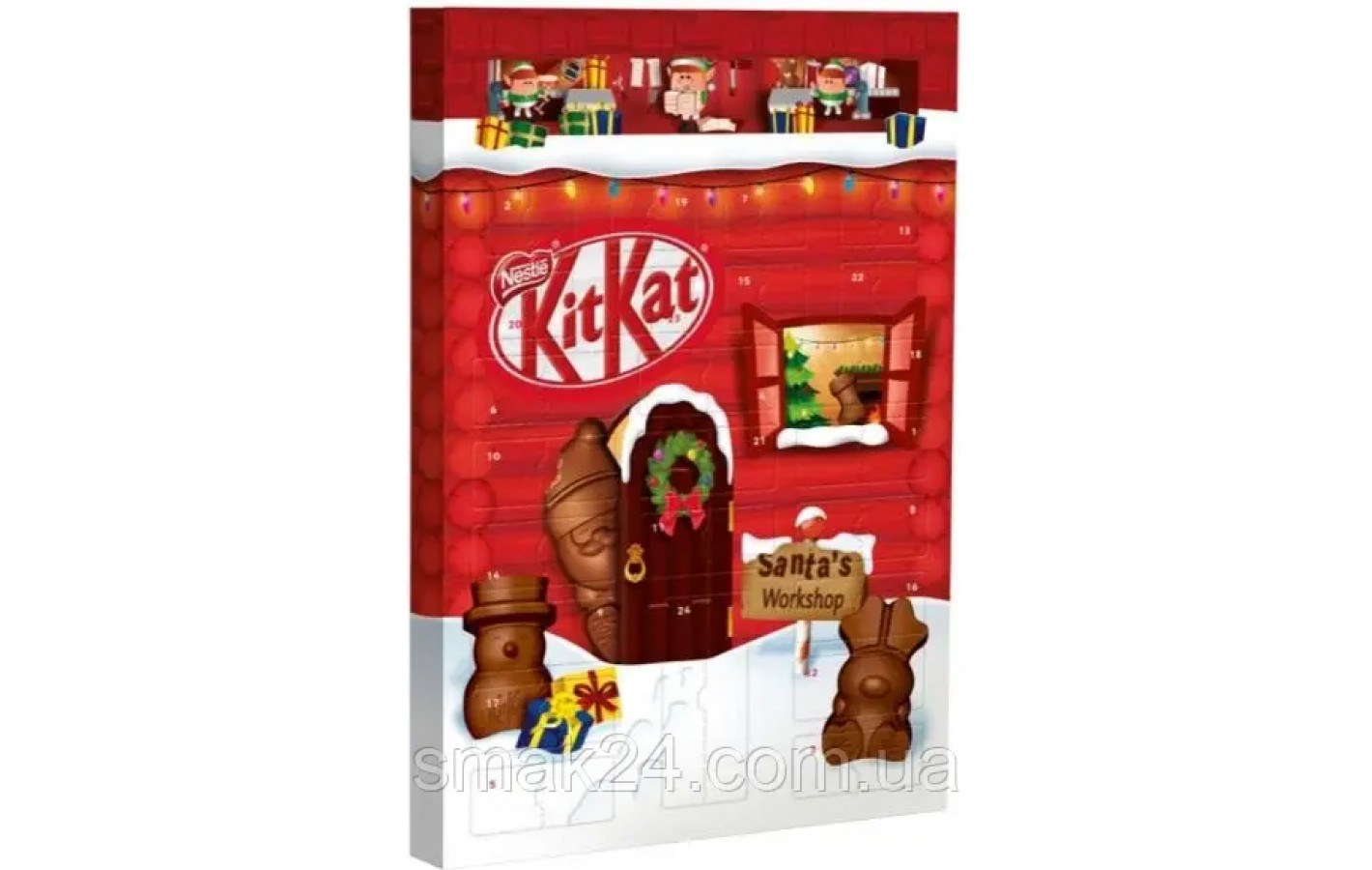 Адвент-календарь Nestle KitKat Santa's Workshop 208г (24шт) Италия