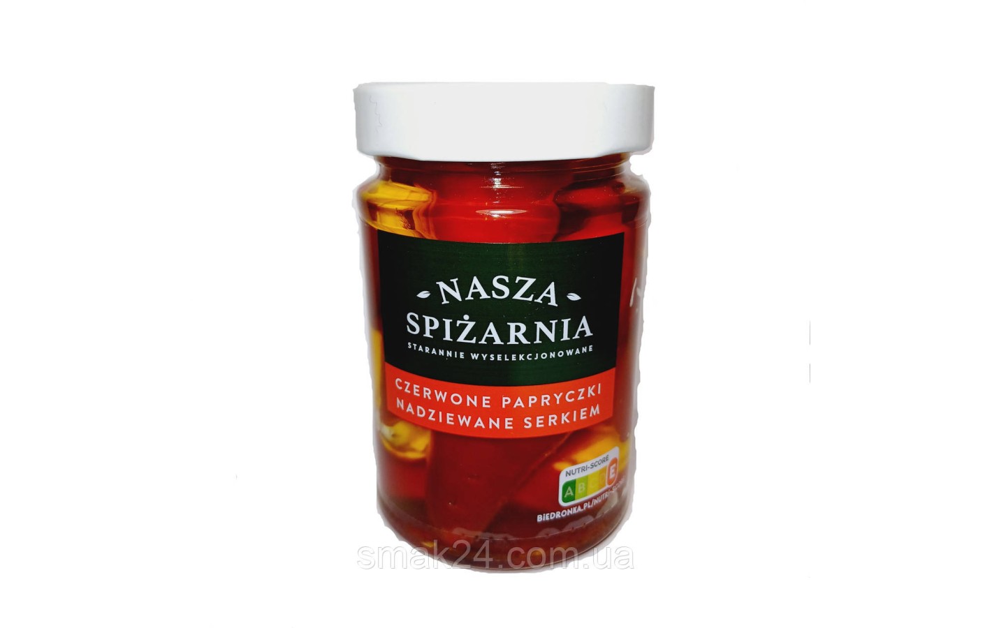 Перец красный в масле фаршированный сыром фета Nasza Spizarnia 270г Польша