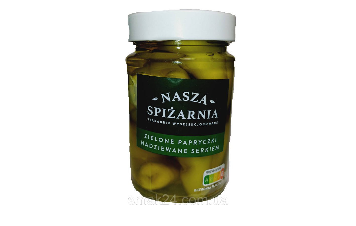 Перец зеленый в масле фаршированный сыром фета Nasza Spizarnia 270г Польша