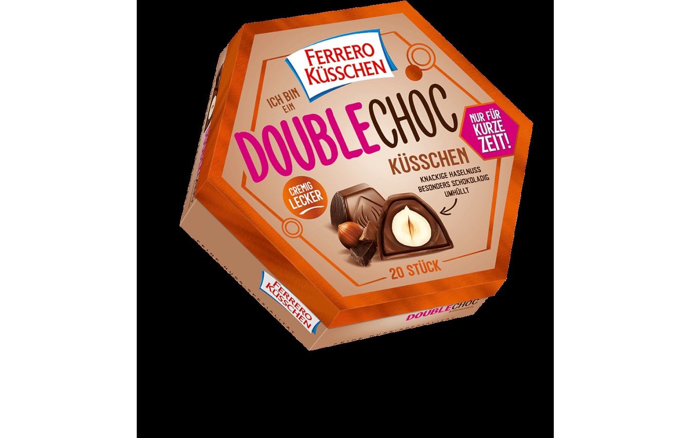 Шоколадные конфеты Двойной Шок! FERRERO DOUBLECHOC Küsschen  190 г Германия