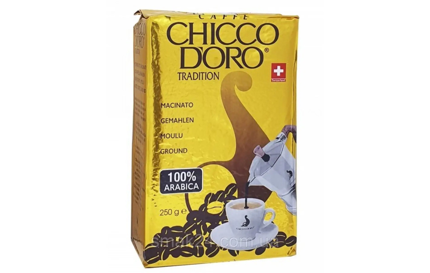 Кава мелена Chicco D'Oro Tradition 100% Арабіка 250г Швейцарія