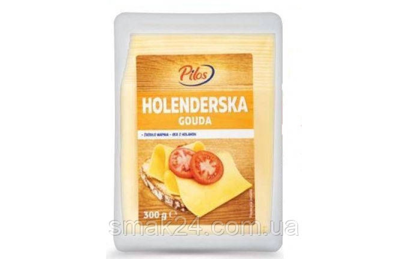 Сыр нарезка Голландская Гауда Pilos Holenderska Gouda 300г Польша