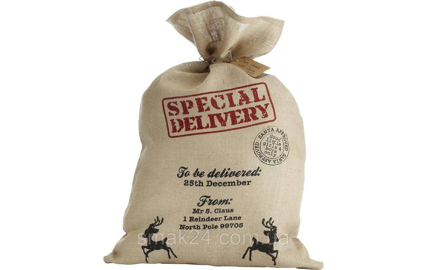 Мішок Санти з подарунками червоний Special Delivery (9 штук) Італія