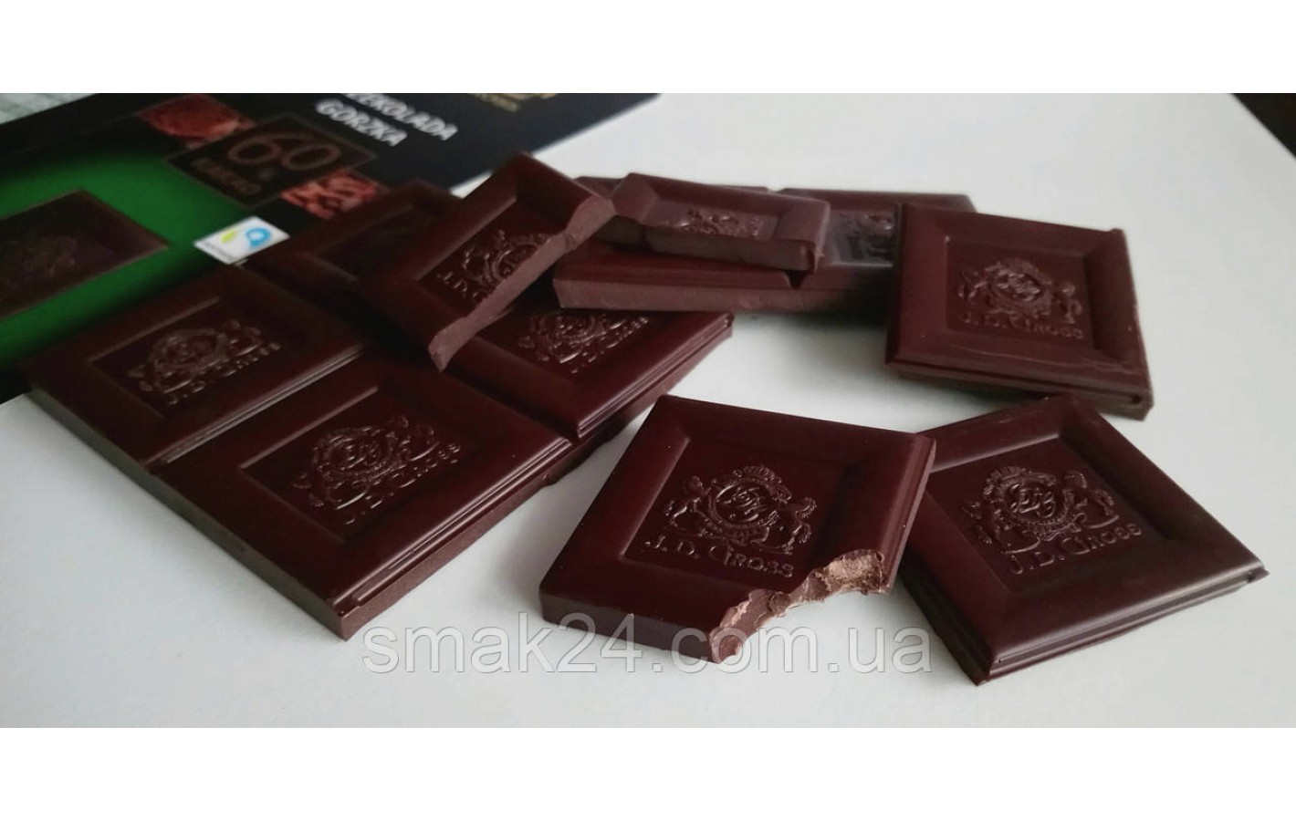 Шококлад чорний 95% какао J.D.Gross Czekolada Gorzka 95% cacao 125г. Німеччина