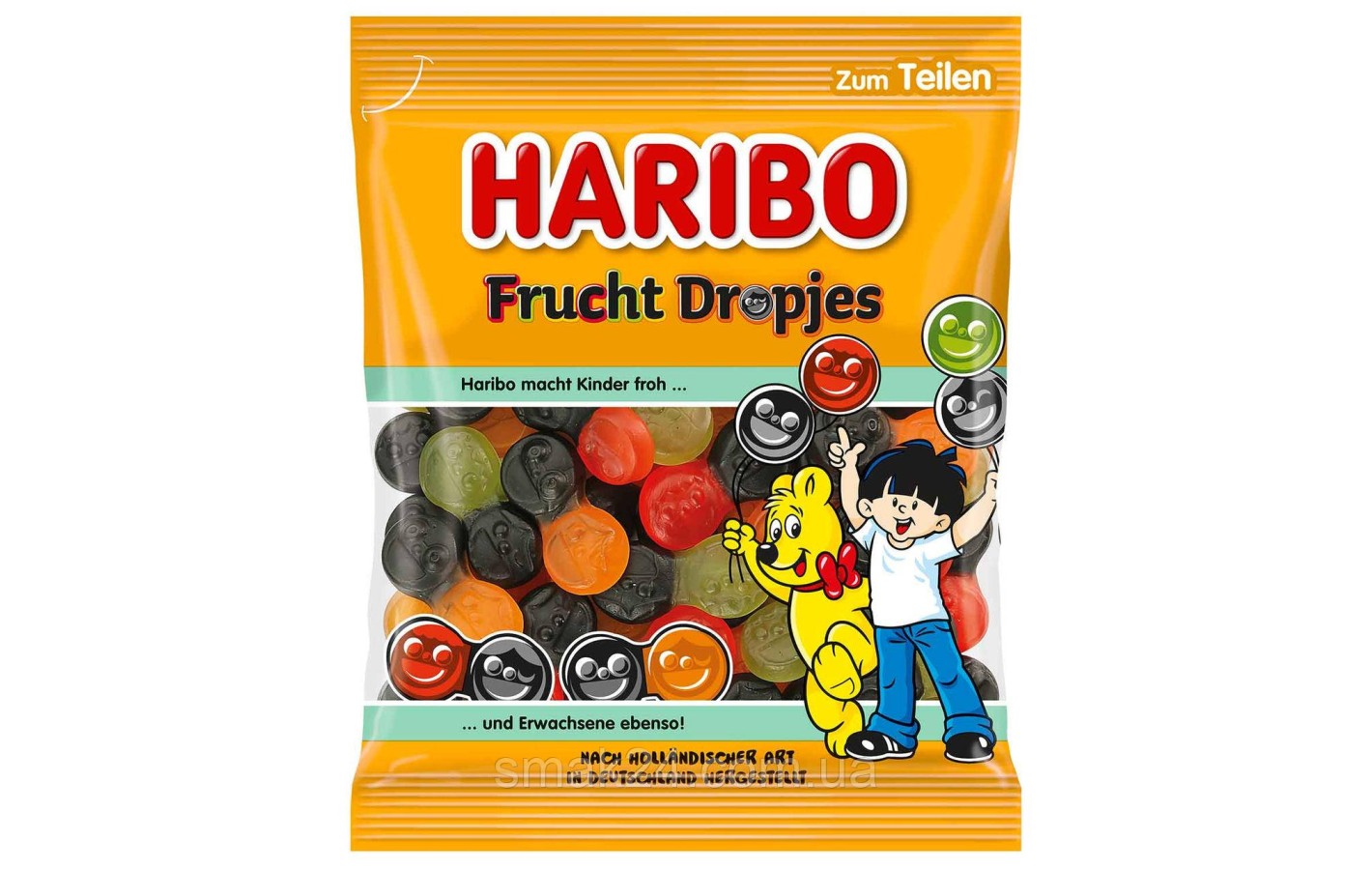 Желейные конфеты Фруктовые Капли Haribo Frucht Dropjes  Германия 160г