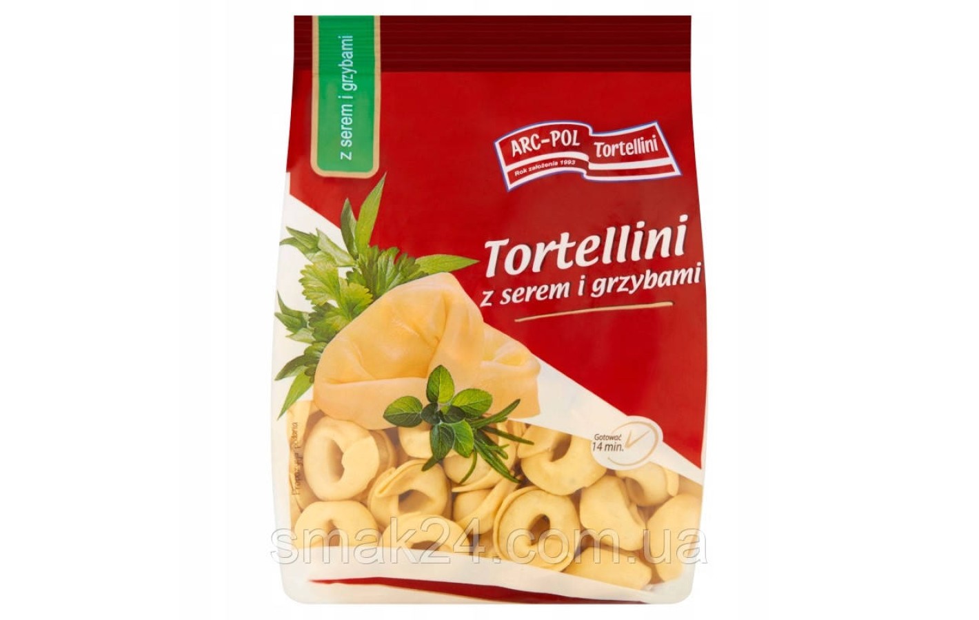 Тортеллини с сыром и грибами ARC-POL Tortellini z serem i grybami 250г Польша