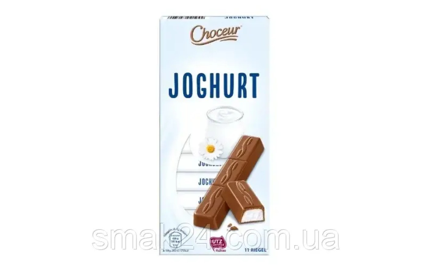 Шоколад молочный с йогуртовой начинкой Choceur Joghurt (11шт по 18,2г) 200г Германия