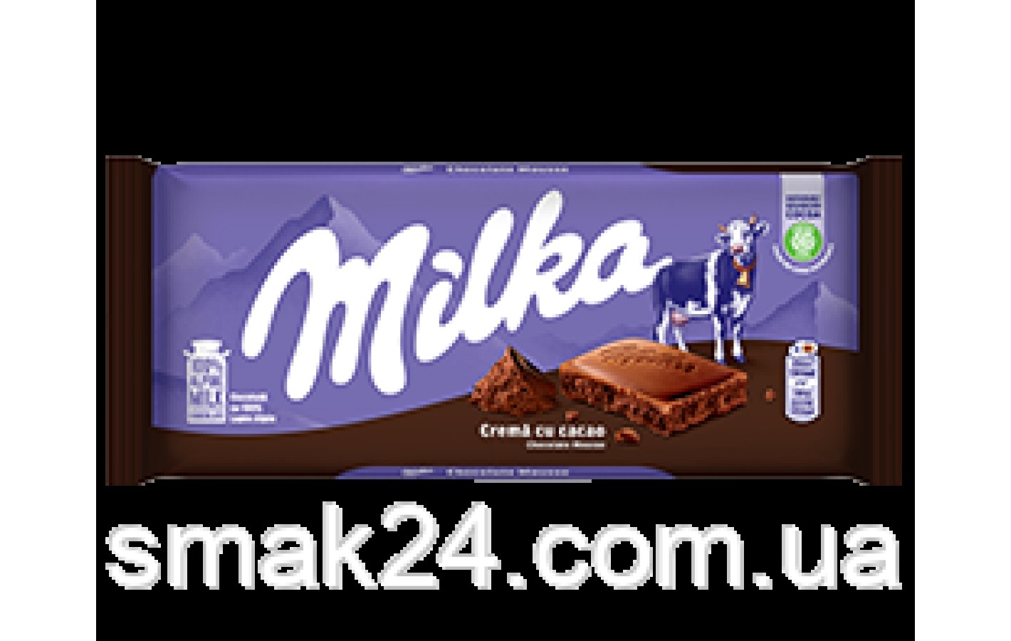 Шоколад молочный  Milka Crema cu Cacao Швейцария 100г