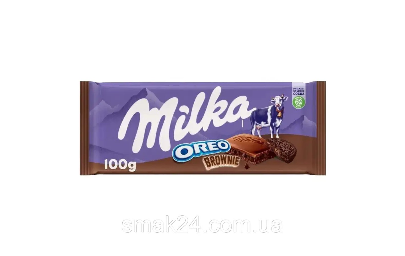 Шоколад молочный Milka Oreo Brownie  Швейцария 100г