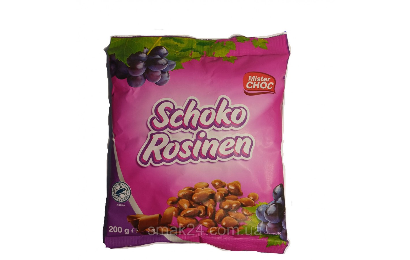 Драже Родзинки в шоколаді Mister Choc Schoko Rosinen 200г Німеччина