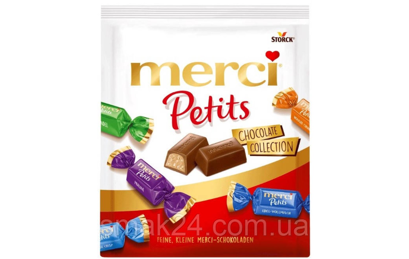 Шоколадні цукерки Storck Merci Petits Chocolate Collection 125г Німеччина