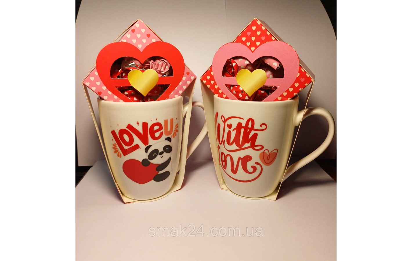 Подарочный набор Чашка+конфеты пралине 50г  Becky's Loveu Нидерланды
